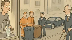 Witz: Nebenkostenabrechnung sagt: Apollinaris aus dem Hahn